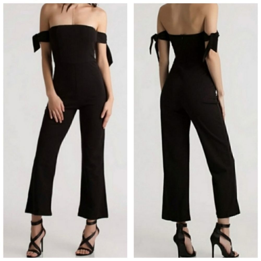 Sexy Black Off the Shoulder Jumpsuit